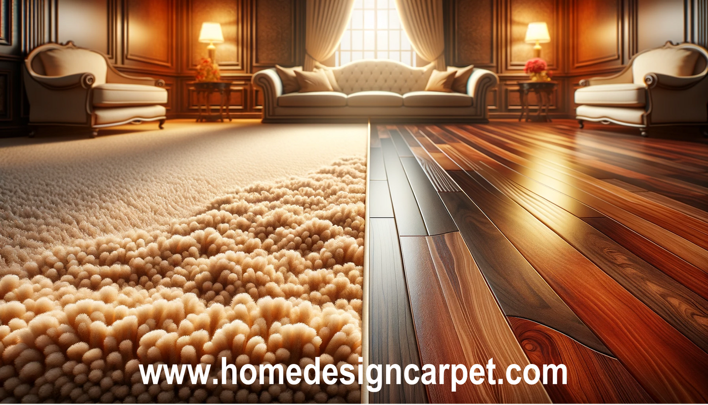 Is carpet cheaper than wood floors?
